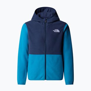Vaikiškas flisinis džemperis The North Face Teen Glacier Full Zip Hoodie dusk blue/summit navy
