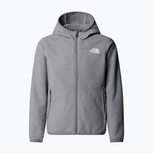 Vaikiškas flisinis džemperis The North Face Teen Glacier Full Zip Hoodie mid grey heather