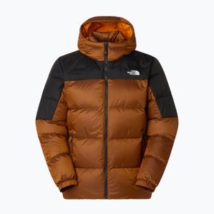 Vyriška pūsta striukė The North Face Diablo Down 2.0 Hoodie mushroom ember/black heather/recycled
