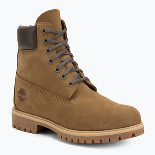 Vyriški batai Timberland Premium 6 Inch Lace Up Waterproof olive nubuck/dark brown
