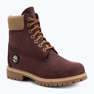 Vyriški batai Timberland Premium 6 Inch Lace Up Waterproof burgundy olive