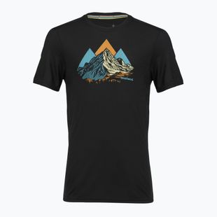 Vyriški marškinėliai Smartwool Peak Bagger Active SS Graphic Tee black