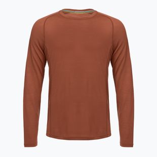 Vyriški termoaktyvūs marškinėliai ilgomis rankovėmis Smartwool Merino Sport 120 burnt sienna