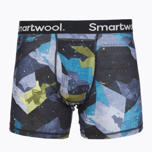 Vyriškos termoaktyvios trumpikės Smartwool Merino Print Boxer Brief Boxed blue sum sector