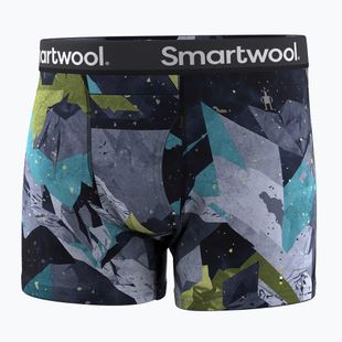 Vyriški termoaktyvūs bokseriai Smartwool Merino Print Boxer Brief Boxed blue sum sector