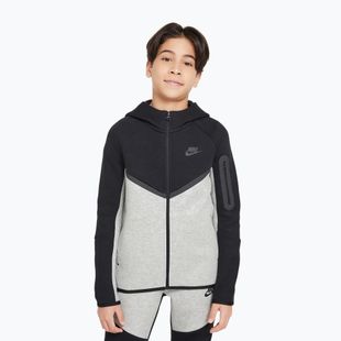 Vaikiškas džemperis Nike Sportswear Tech Fleece Full Zip dark grey heather/black/black/black