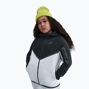 Vaikiškas džemperis Nike Sportswear Tech Fleece Full-Zip dark grey heather/black/black/black