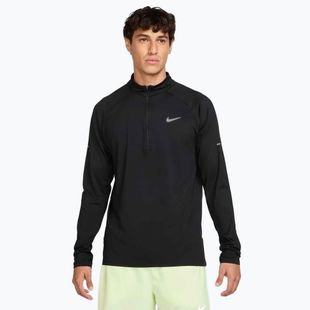 Vyriški Nike Stride 1/4 Zip Dri-Fit bėgimo marškinėliai juoda