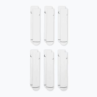Kojinės Nike Jordan Everyday Cushioned Crew, 6 poros, white/black