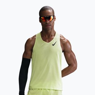 Vyriški bėgimo marškinėliai Nike AeroSwift Dri-Fit ADV light lemon twist/black