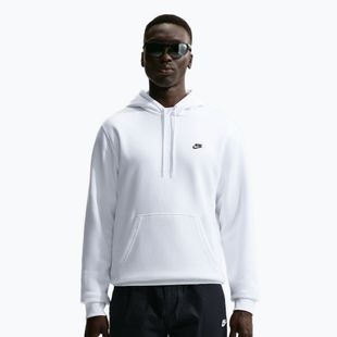 Vyriškas džemperis Nike Club Pullover Hoodie white/white/black