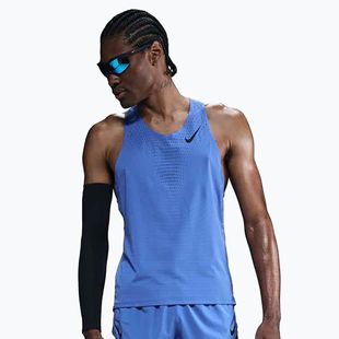 Vyriški bėgimo marškinėliai Nike AeroSwift Dri-Fit ADV comet blue / black