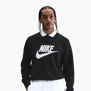 Vyriškas džemperis Nike Sportswear Club Graphic Fleece Crew black/white