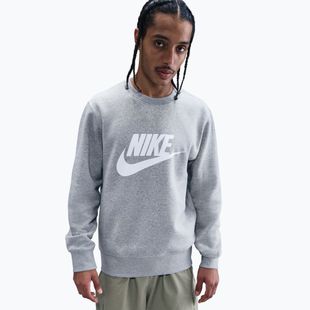 Vyriškas džemperis Nike Sportswear Club Graphic Fleece Crew dark grey heather/white