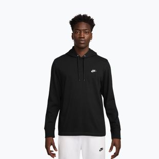 Vyriškas džemperis Nike Sportswear Club Knit Pullover Hoodie black/black/white