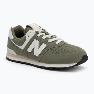 Batai New Balance 574's V1 dark olivine