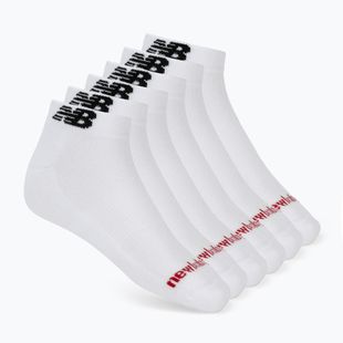Kojinės New Balance Everyday Low Cut 6 pairs white