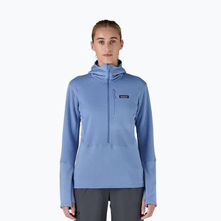 Moteriška softshell striukė Patagonia R1 Hybrid Pullover Hoody abundant blue