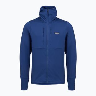 Vyriškas žygio džemperis Patagonia R1 Thermal Full Zip Hoody clement blue