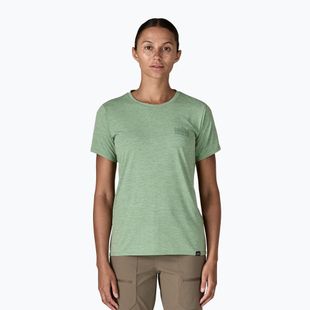 Moteriški marškinėliai Patagonia Cap Cool Daily Graphic Shirt strataspire / ellwood green x-dye