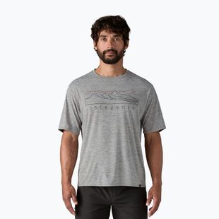 Vyriški marškinėliai Patagonia Cap Cool Daily Graphic Shirt stratapeaks / feather grey