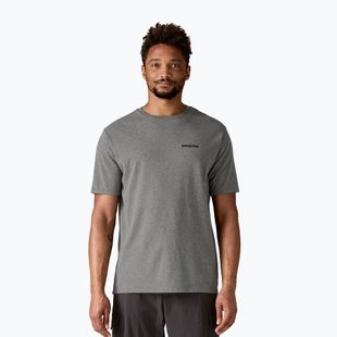 Vyriški marškinėliai Patagonia Fitz Roy Icon Responsibili-Tee gravel heather