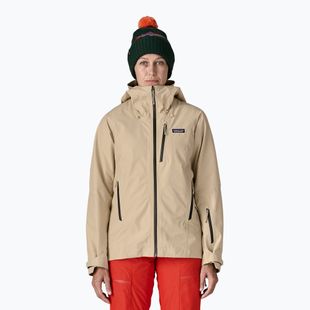 Moteriška vėjo nepraleidžianti striukė Patagonia Insulated Storm Shift oar tan