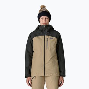 Moteriška lietaus striukė Patagonia Insulated Powder Town oar tan