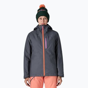 Moteriška lietaus striukė Patagonia Insulated Powder Town smolder blue w / orange peel