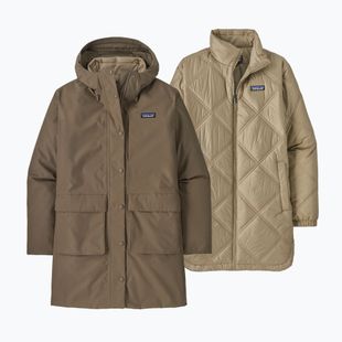 Moteriška 3in1 striukė Patagonia Pine Bank 3-in-1 Parka marlow brown