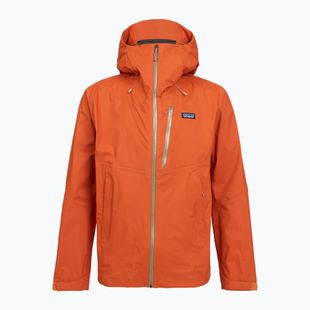 Vyriškas lietpaltis Patagonia Granite Crest Rain coal orange