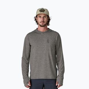Vyriškas džemperis Patagonia Capilene Cool Sun Hoody forge grey/noble grey x-dye