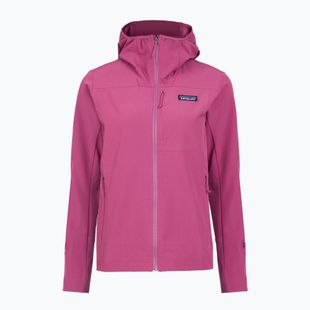 Moteriška softshell striukė Patagonia R1 CrossStrata Hoody faded magenta