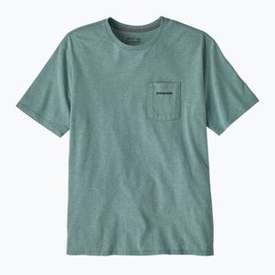 Vyriški marškinėliai Patagonia Boardshort Logo Pocket Responsibili blue sage