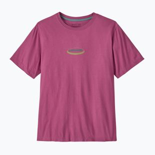 Vyriški marškinėliai Patagonia '95 Oval Logo faded magenta