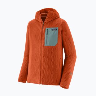 Vyriškas žygio džemperis Patagonia R1 Air Full Zip Hoody coal orange
