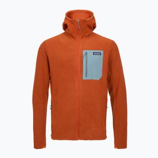Vyriškas žygio džemperis Patagonia R1 Air Full Zip Hoody coal orange
