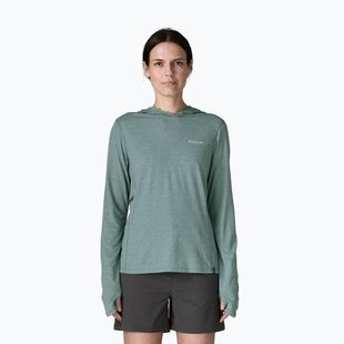Moteriškas džemperis Patagonia Capilene Cool Sun Hoody nouveau green/blue sage x-dye
