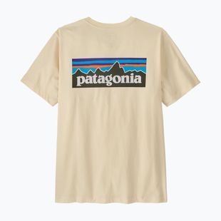 Vyriški marškinėliai Patagonia P-6 Logo undyed natural