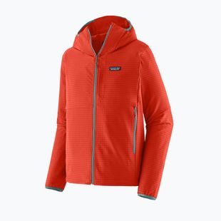 Vyriška softshell striukė Patagonia R1 TechFace Hoody hot ember