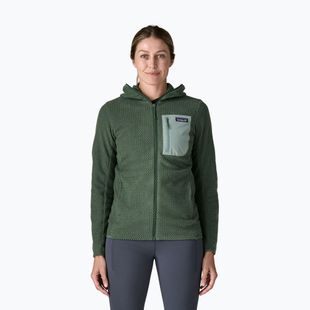 Moteriškas flisinis džemperis Patagonia R1 Air Full-Zip Hoody canopy green