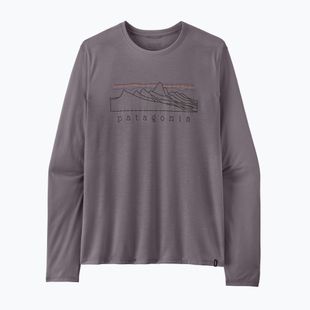 Vyriški ilgomis rankovėmis marškinėliai Patagonia Cap Cool Trail Stratapeaks may grey