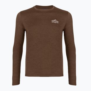 Vyriški žygio marškinėliai ilgomis rankovėmis Patagonia Cap Cool Daily Hut Tripper LS berm brown - light berm brown x-dye