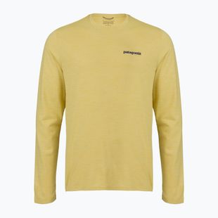 Vyriški ilgomis rankovėmis marškinėliai Patagonia Cap Cool Daily Boardshort Logo LS limestone yellow - Light Limestone yellow x-dye