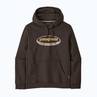 Vyriškas džemperis Patagonia '95 Oval Logo Uprisal Hoody Den Brown: Heliotropic