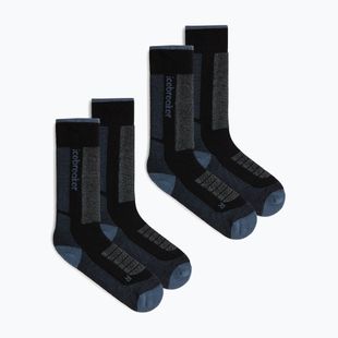 Moteriškos slidinėjimo kojinės Icebreaker Merino Ski+ Medium OTC 2 Pack black/dawn/graphite