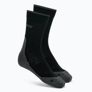Vyriškos kojinės icebreaker Merino Hike+ Light Crew 2 pairs black/obsidian