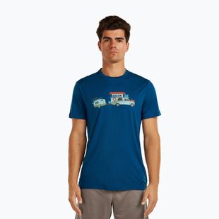 Vyriški marškinėliai icebreaker Merino 150 Tech Lite Transportage Tee atlantis