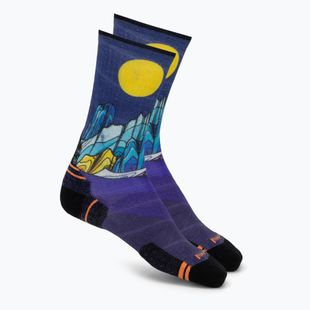 Kojinės Smartwool Hike Mountain Lake Print Crew deep navy