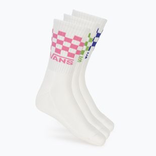 Kojinės Vans Classic Check Crew 3 poros pink fizz